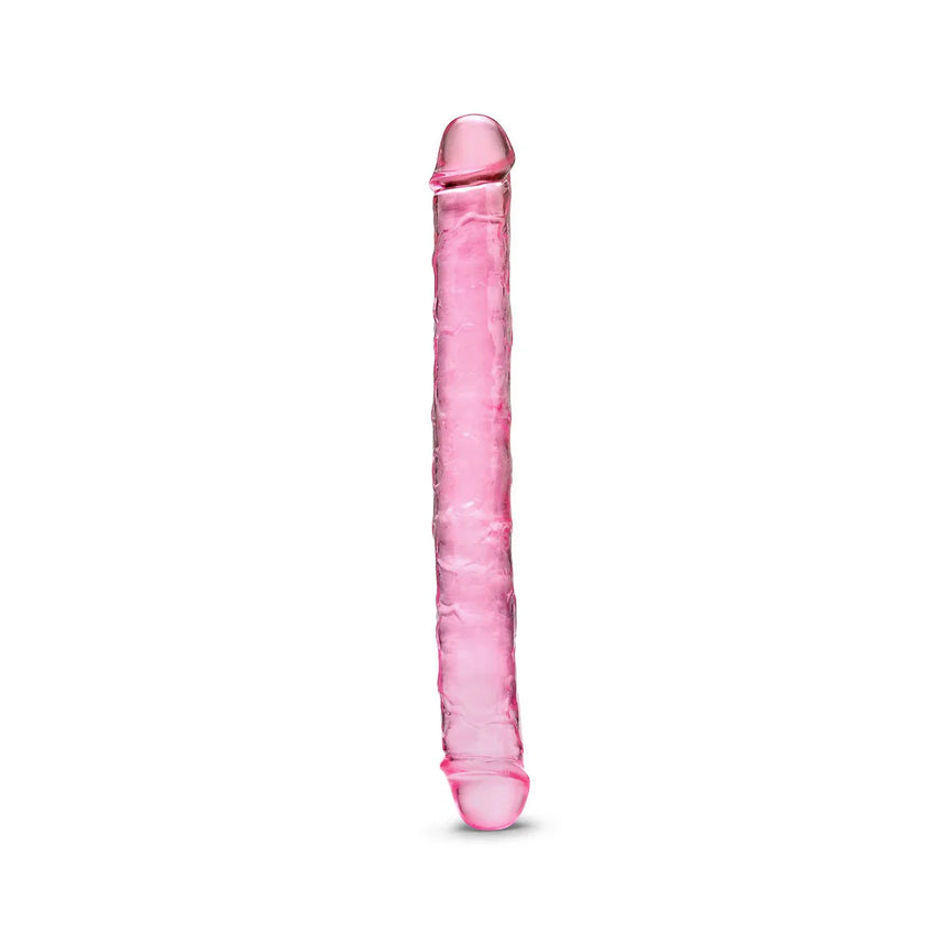 12" Double Ended Pink Jelly Dildo