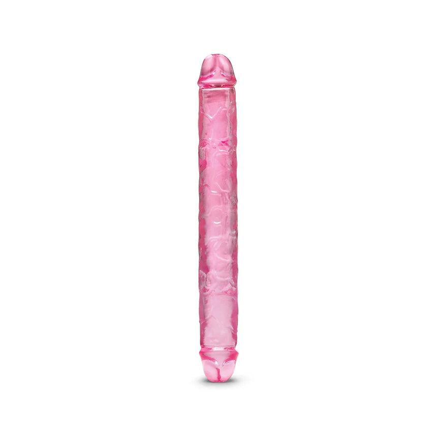 12" Double Ended Pink Jelly Dildo