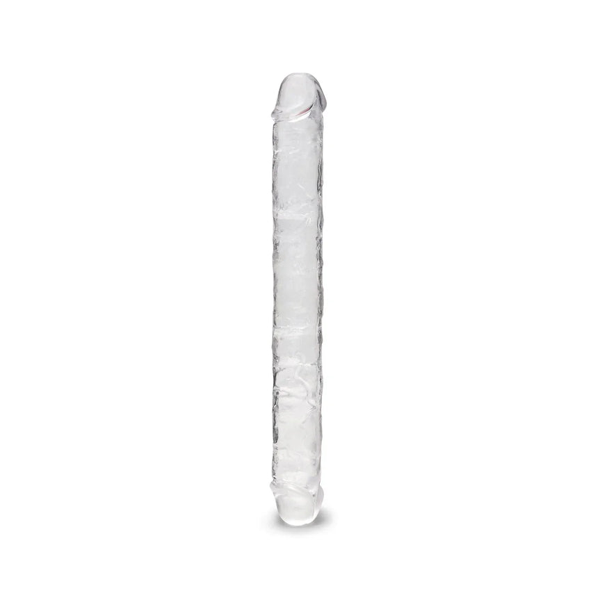 15" Double Ended Clear Jelly Dildo