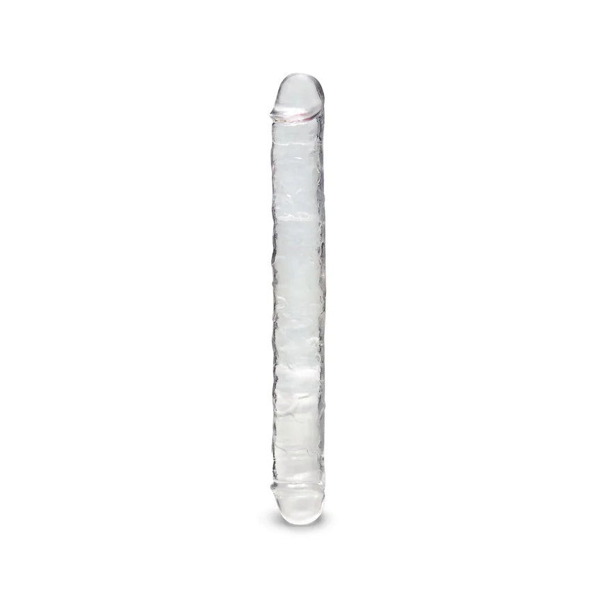 15" Double Ended Clear Jelly Dildo