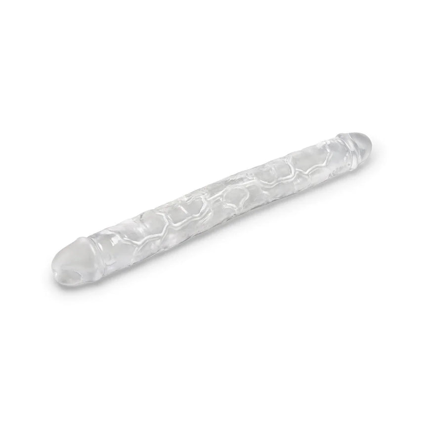15" Double Ended Clear Jelly Dildo