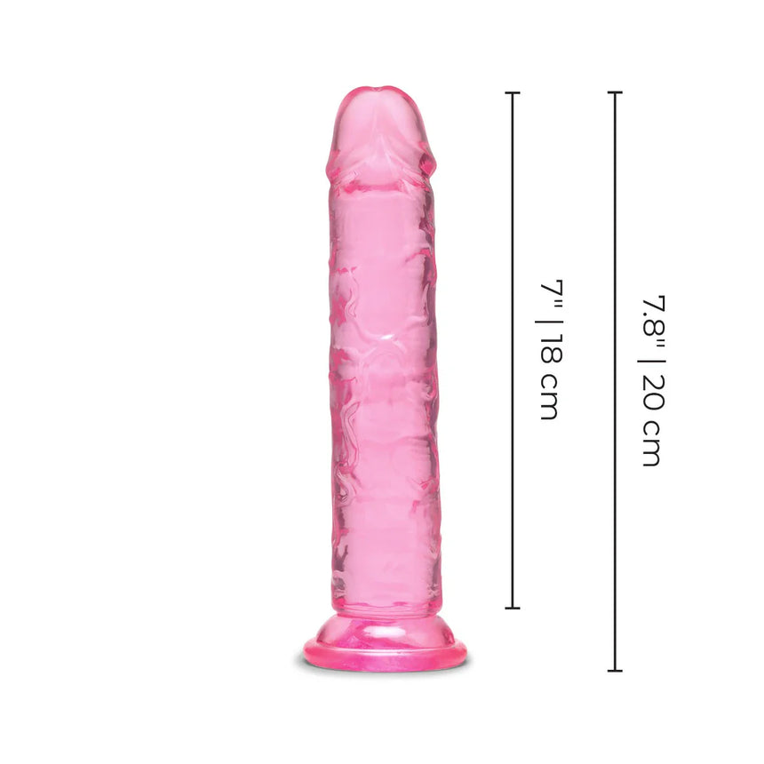 7" Pink Jelly Dildo