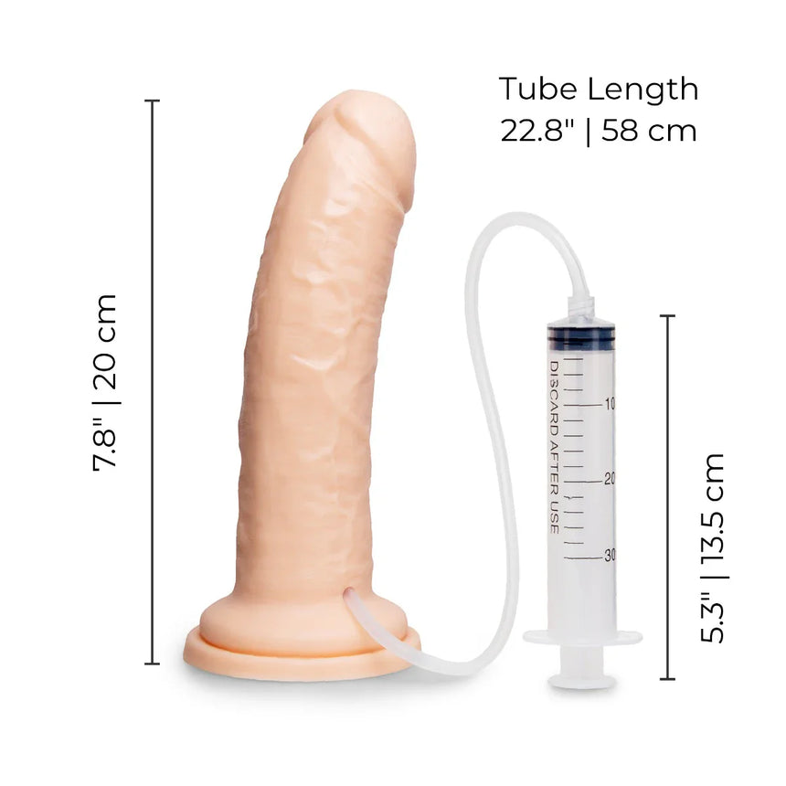 8" Squirting Realistic Dildo