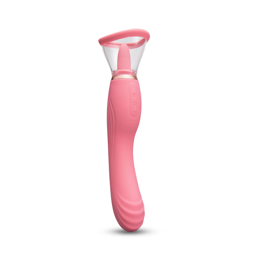 Le Wand Lick 3-In-1 Rechargeable Double-Ended Vibrator