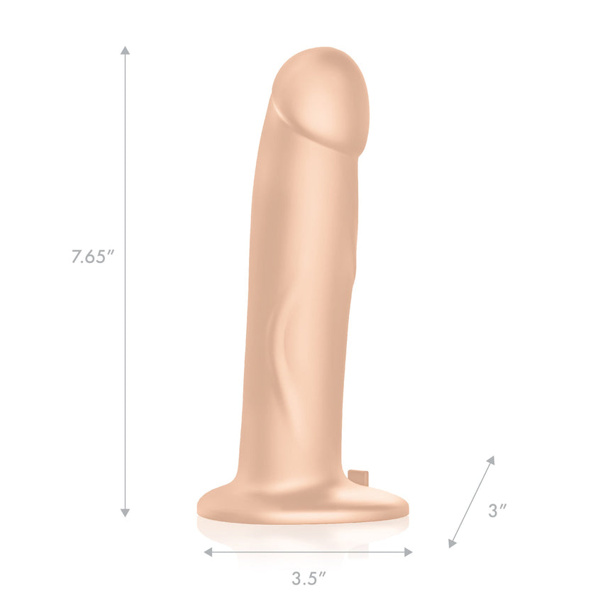 Pegasus 8” Realistic Silicone Vibrating Pegging Dildo Set