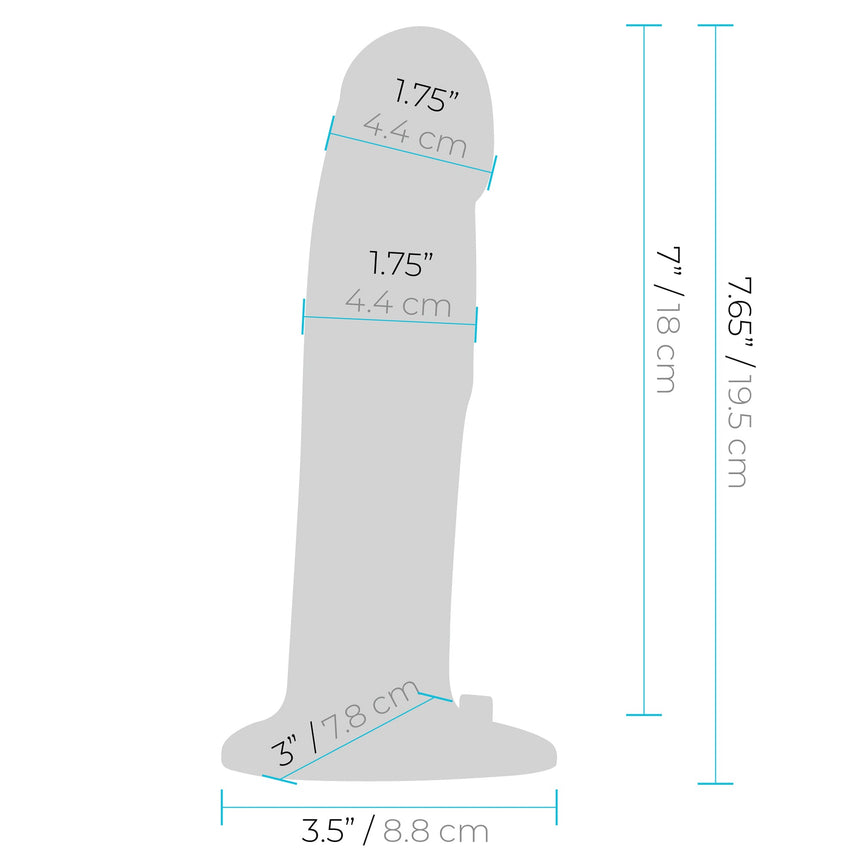 Pegasus 8” Realistic Silicone Vibrating Pegging Dildo Set