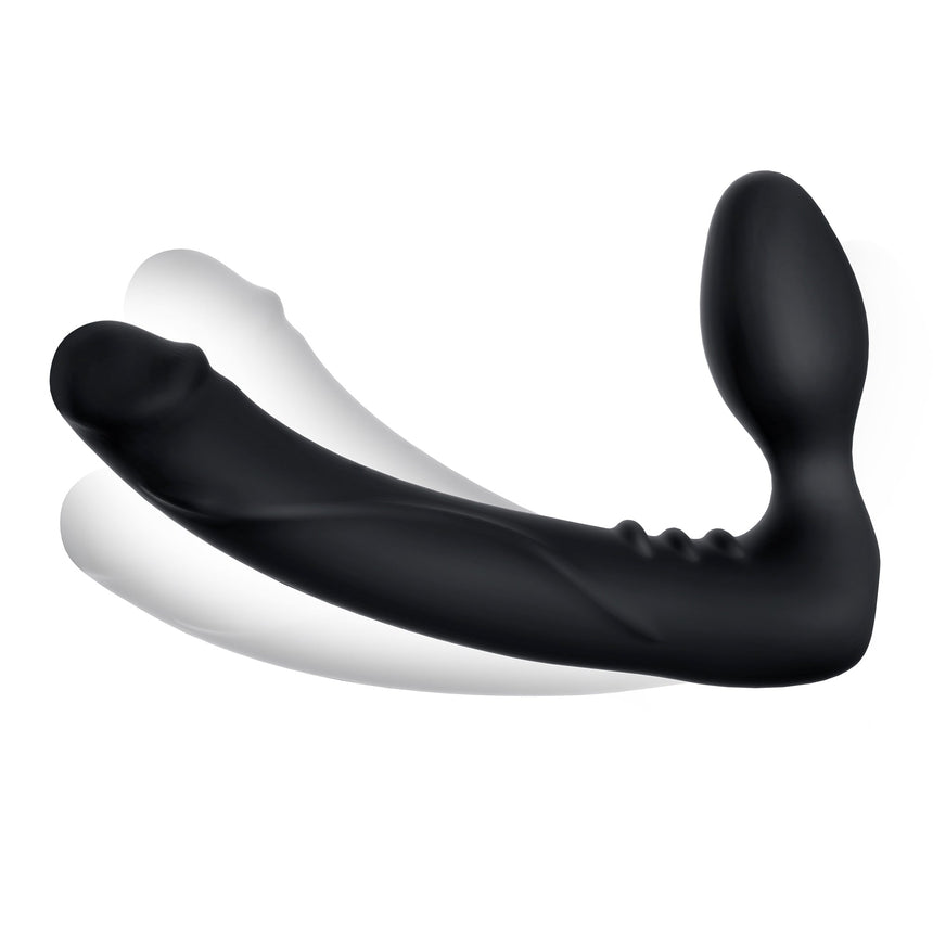 Pegasus 7” Strapless Strap-On Silicone Vibrating Pegging Dildo Set