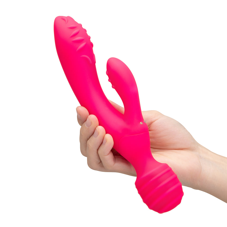 Tri Delight Dual-Ended Triple Stim Wand & Rabbit Vibrator