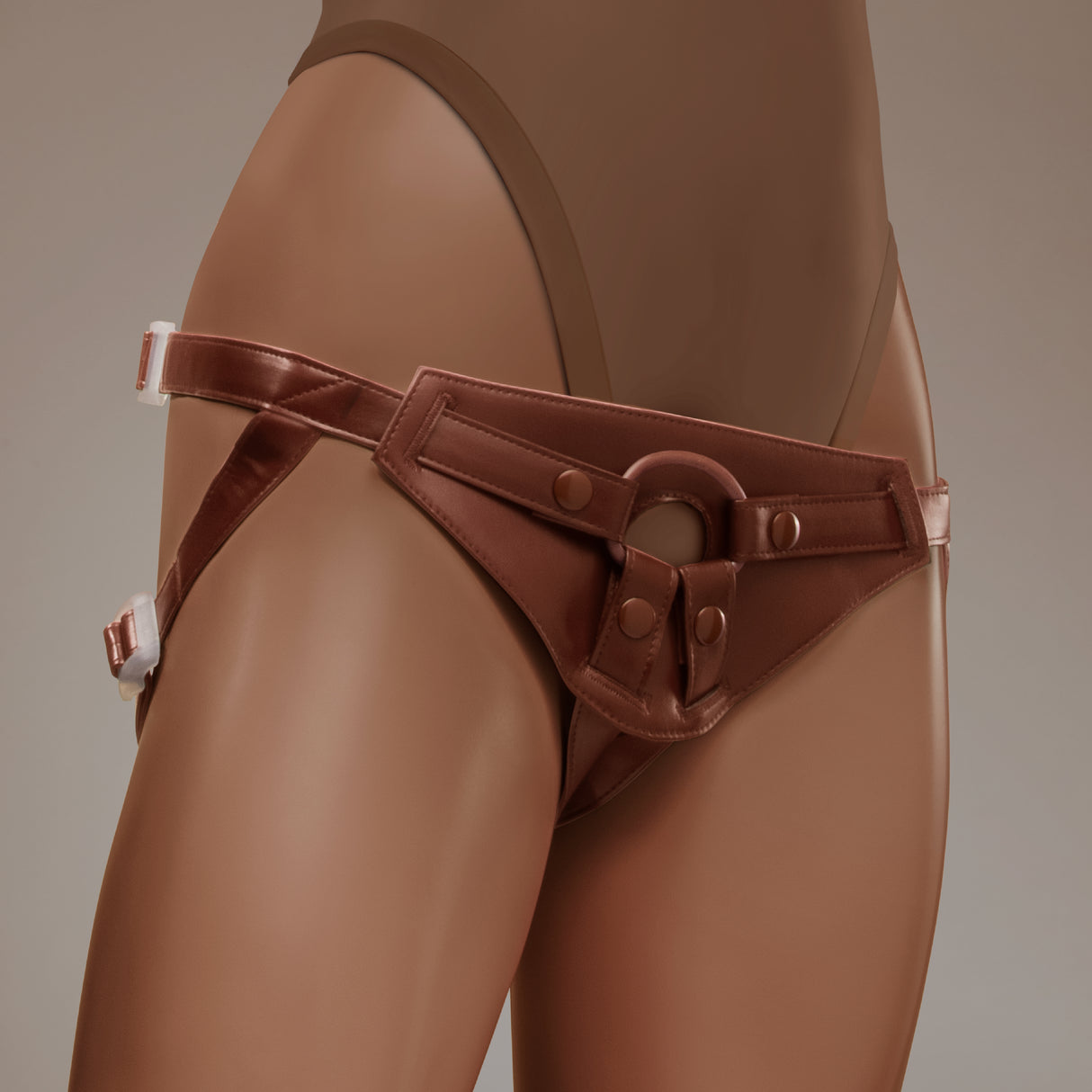 NudeFit FlexCurv Fully Adjustable Unisex Strap-On Harness with 3 O-Rings