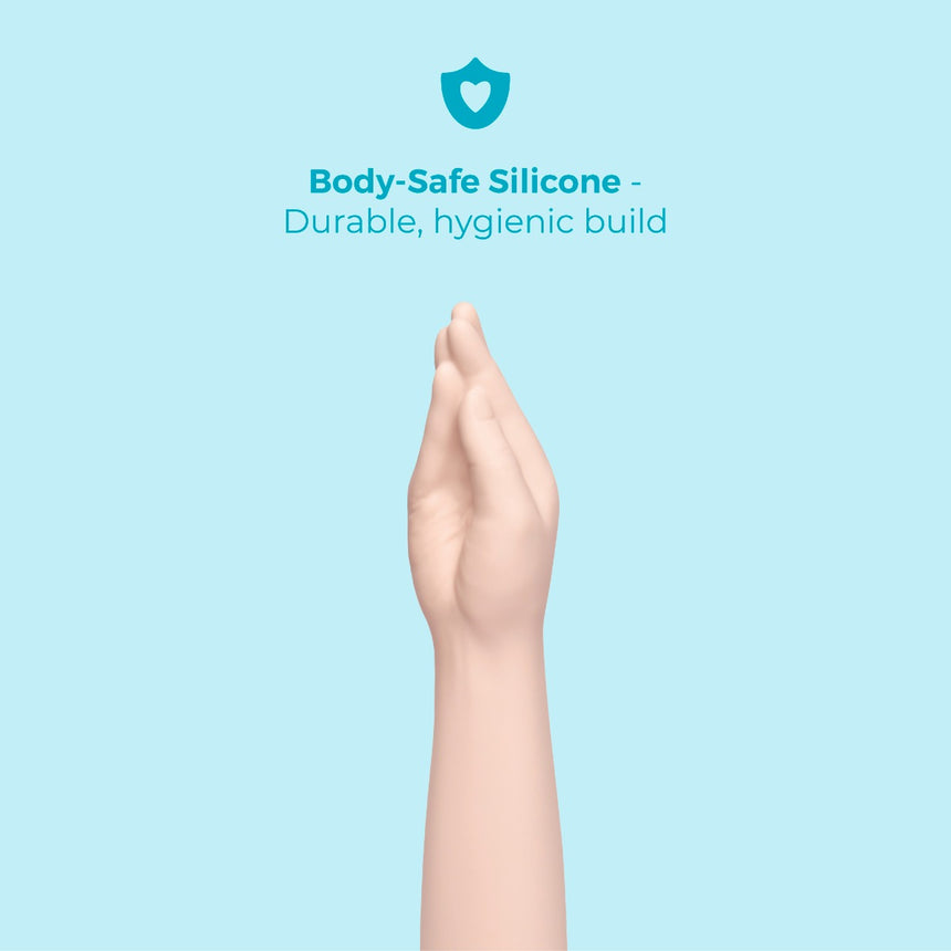 b-Vibe 16.5" Silicone Realistic Hand Arm Fisting Dildo with Suction Base