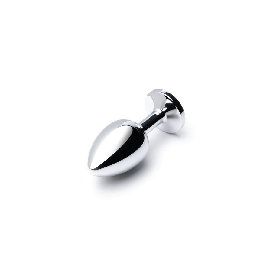 b-Vibe Stainless Steel Jewel Butt Plug Red Large 410g