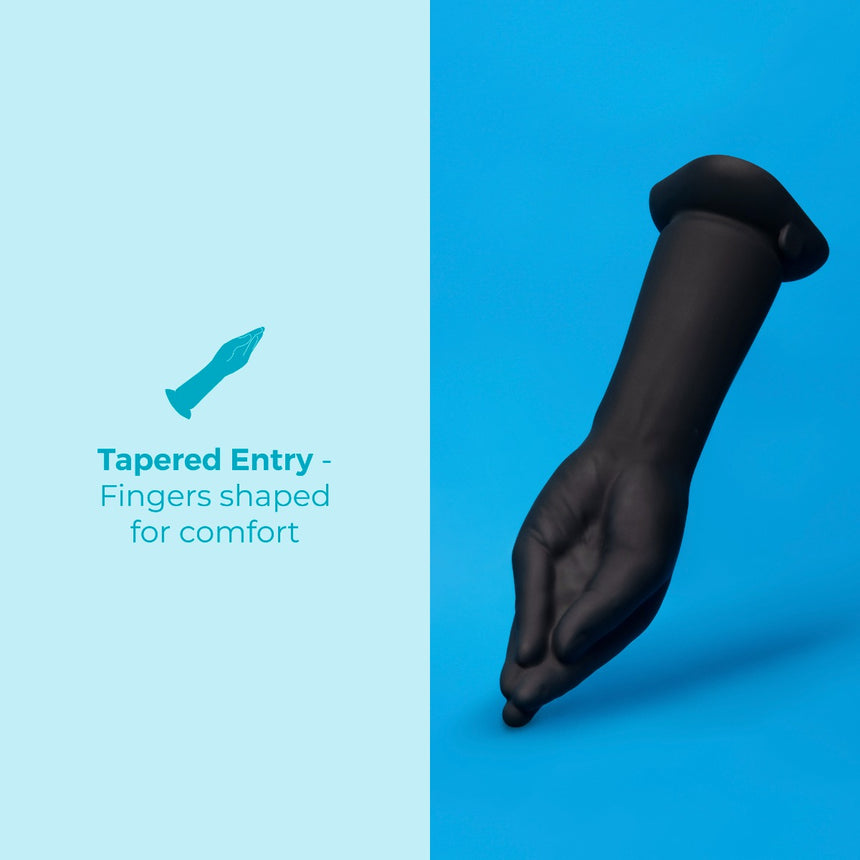 b-Vibe 10.5" USB Rechargeable Vibrating Silicone Realistic Hand Fisting Dildo with Suction Base