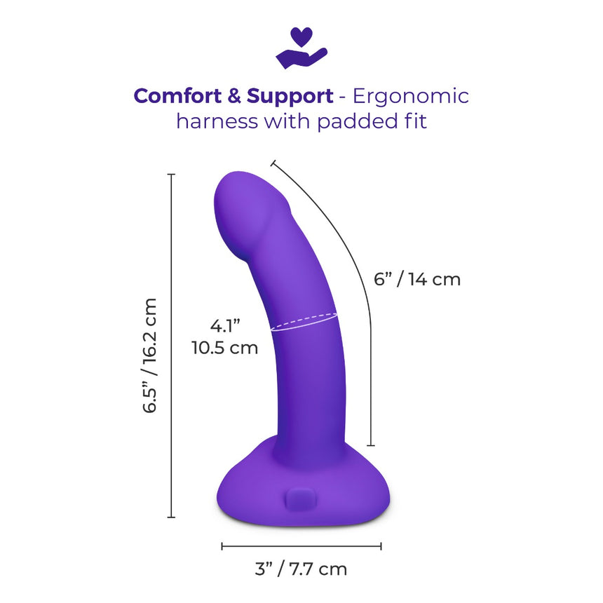 Vibrating Curved Strap-On Kit