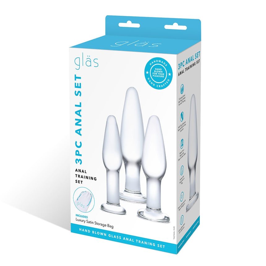 Glas Toys 3-Piece Glass Anal Training Set