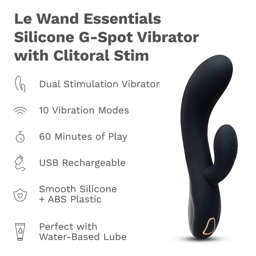 Silicone G-Spot Vibrator with Clitoral Stim