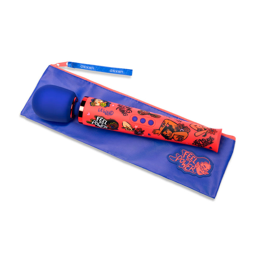 Le Wand Feel My Power 2022 Special Edition Rechargeable Vibrating Massager Kelly Marcelle Malka
