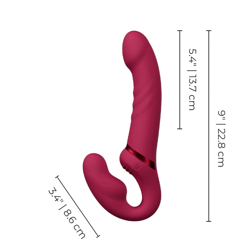 Lovense Lapis Rechargeable Silicone Dual End Strapless Strap-On Dildo