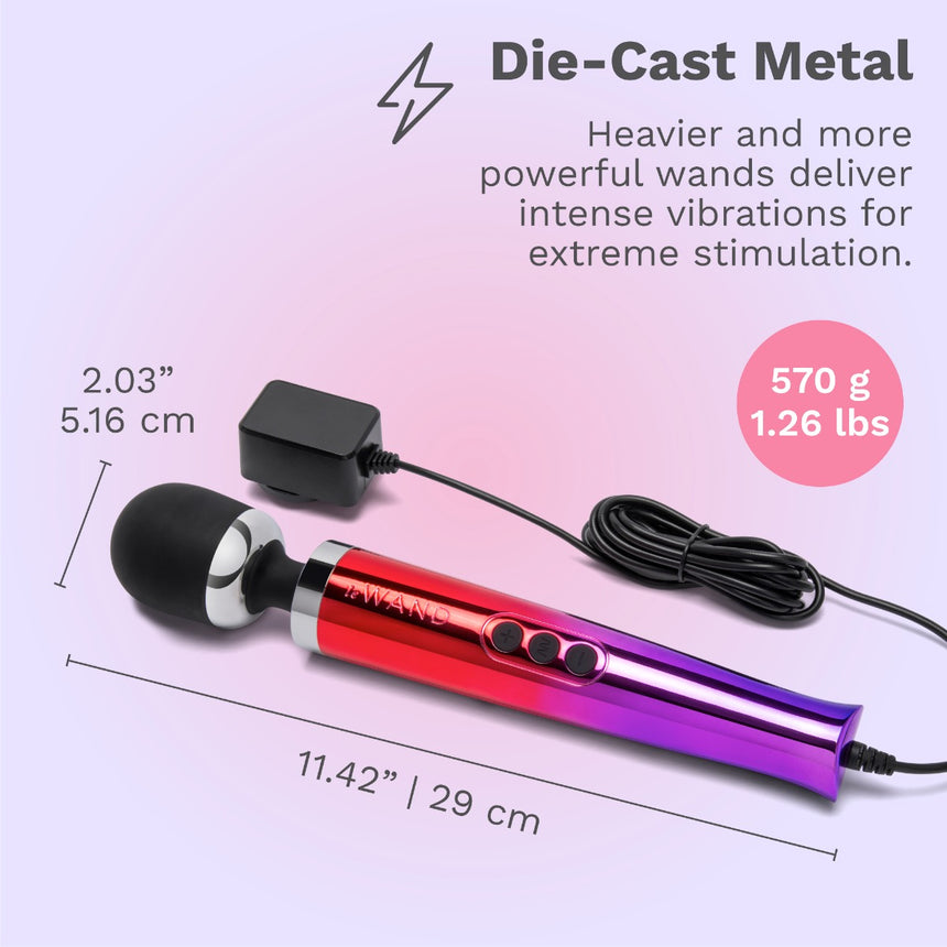 Le Wand Die Cast Plug-In Vibrating Massager