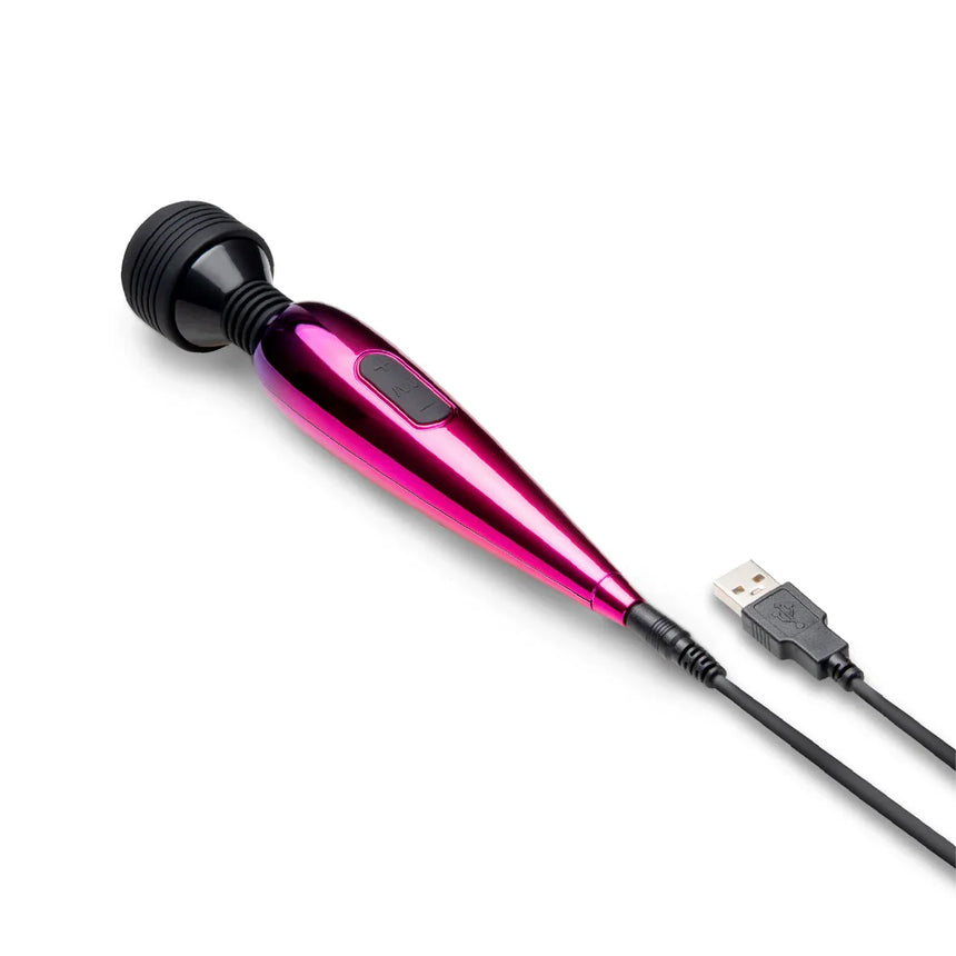 Metallic Premium USB Rechargeable Mini Wand Massager