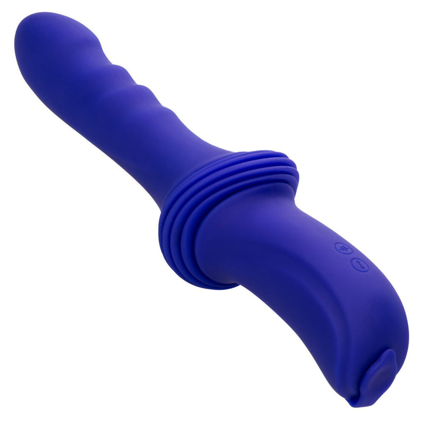 Overdrive Remote Control Rechargeable Silicone Sex Machine Smooth Thruster Purple