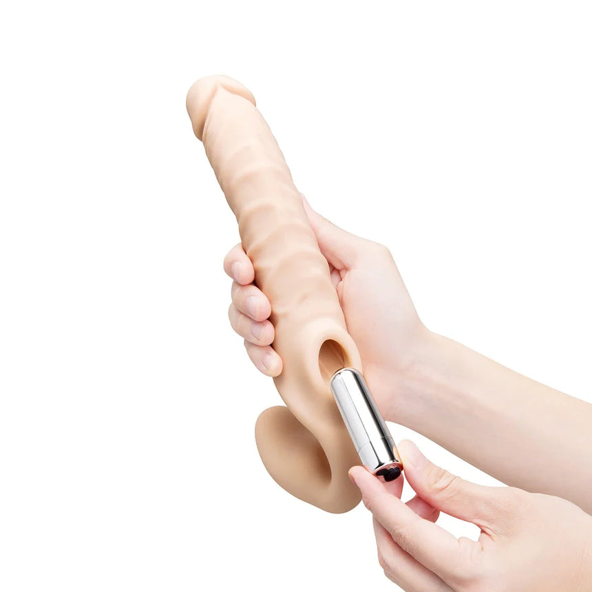 Posable Realistic Vibrating Strapless Strap-On