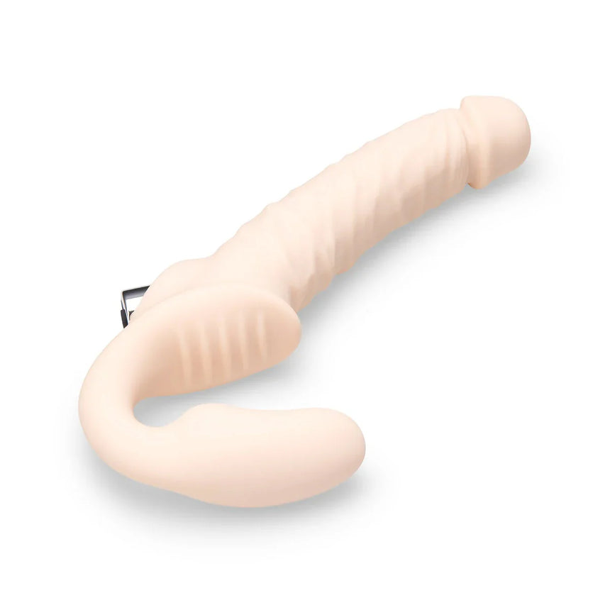 Posable Realistic Vibrating Strapless Strap-On