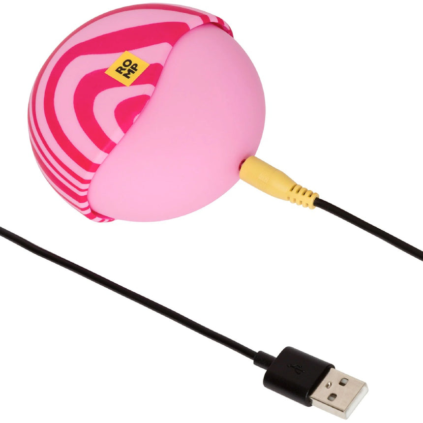 ROMP Spin Travel Rechargeable Silicone Clitoral Stimulator Pink