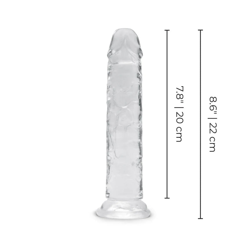 7.5" Clear Jelly Dildo