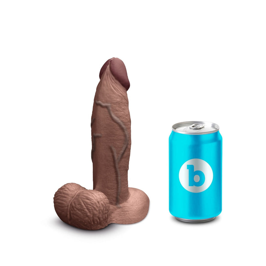 Slipskin Realistic Silicone Dildo - 7" Girthy