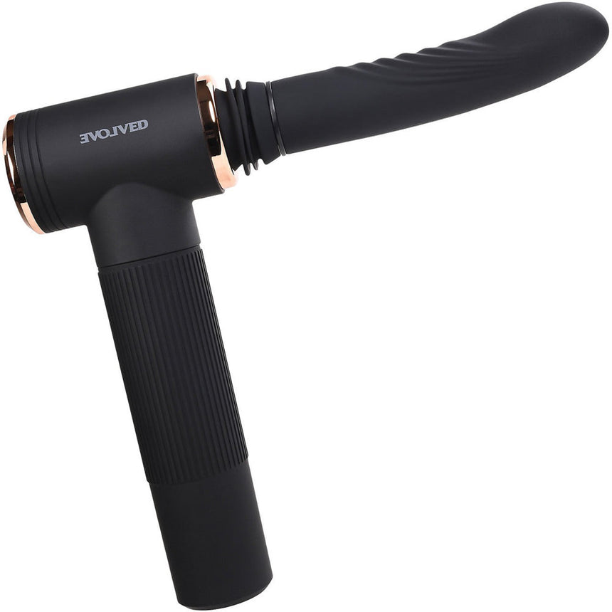 Too Hot to Handle Rechargeable Silicone Thrusting Vibrator with Suction Cup