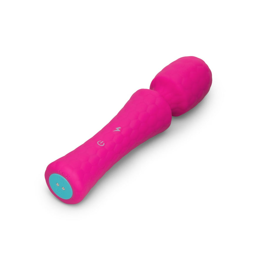 VibeFantasy Love Wand Rechargeable Vibrating Massager Powerful Handheld Pleasure Pink