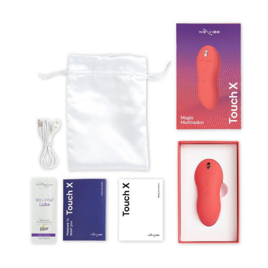We-Vibe Touch X Lay-On Vibrator Massager Crave Coral
