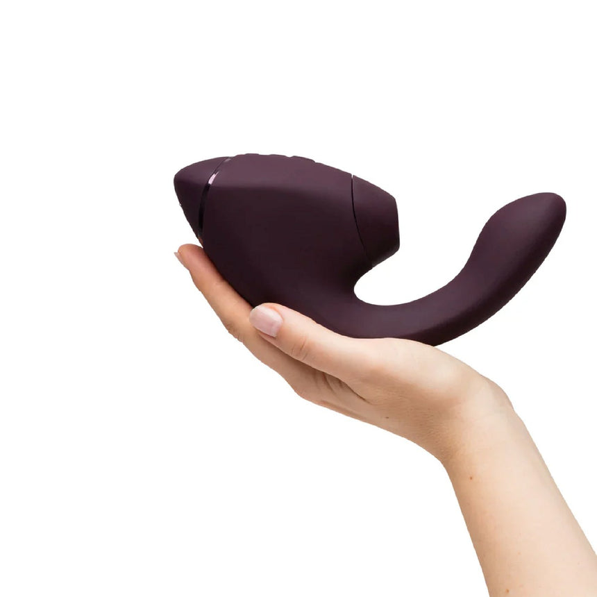 Womanizer Next Duo Rechargeable Silicone Dual G-Spot and Clitoral Stimulator with 3D Pleasure Air