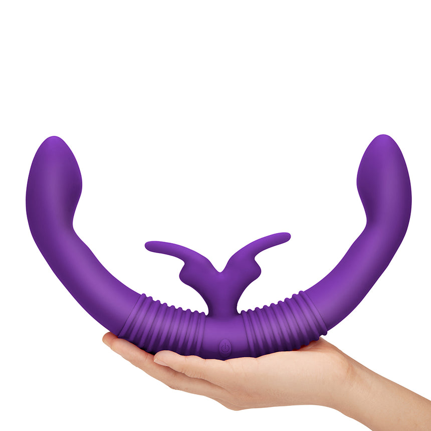 The NEW Together Vibes Couple's Vibrator in Purple with Remote Control