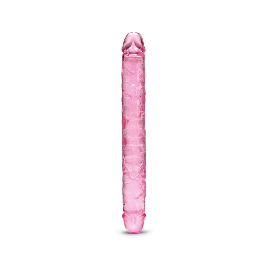 12" Double Ended Pink Jelly Dildo