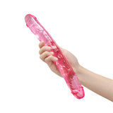 12" Double Ended Pink Jelly Dildo