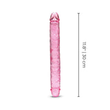 12" Double Ended Pink Jelly Dildo