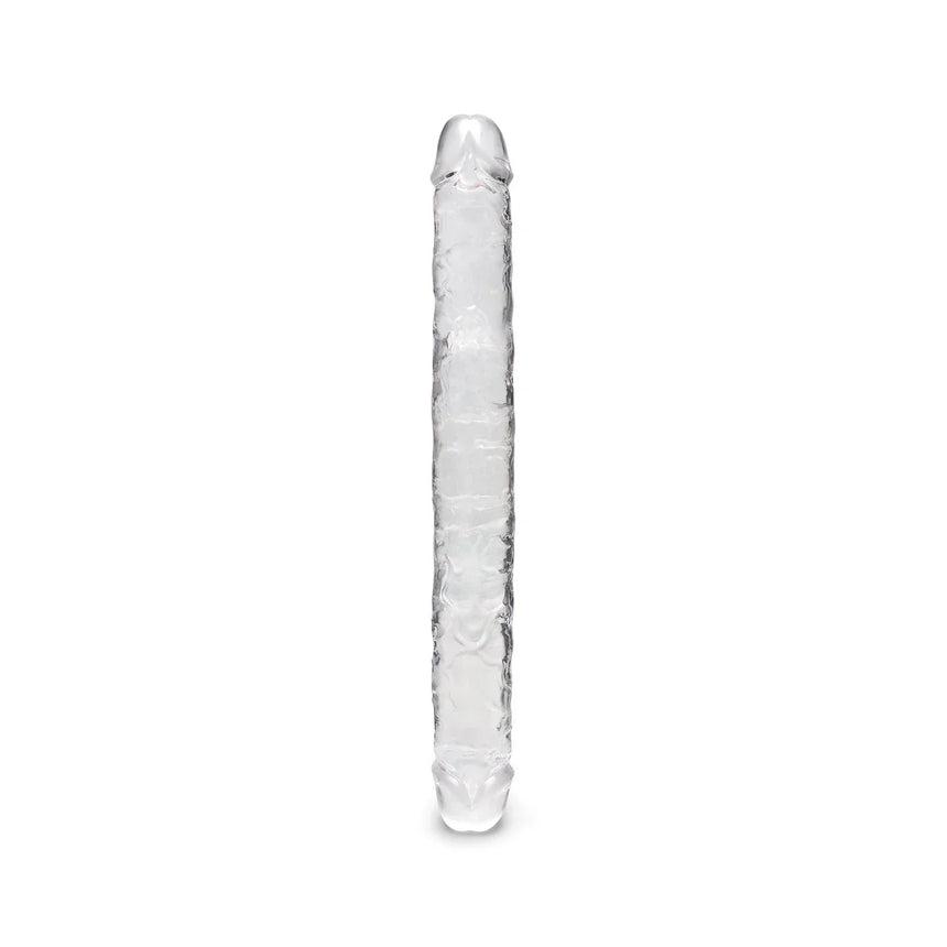 15" Double Ended Clear Jelly Dildo
