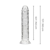 6" Clear Jelly Dildo