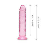 6" Pink Jelly Dildo