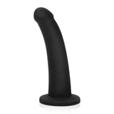 7-Inch Black Silicone Dildo