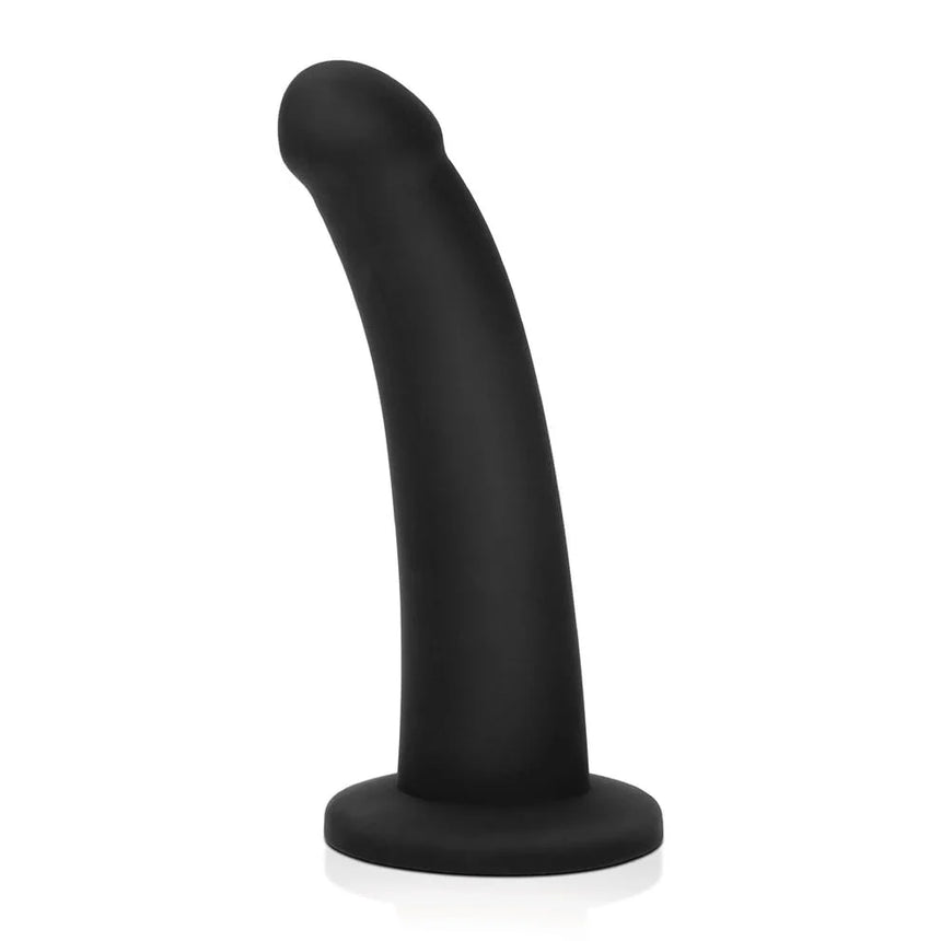 7-Inch Black Silicone Dildo