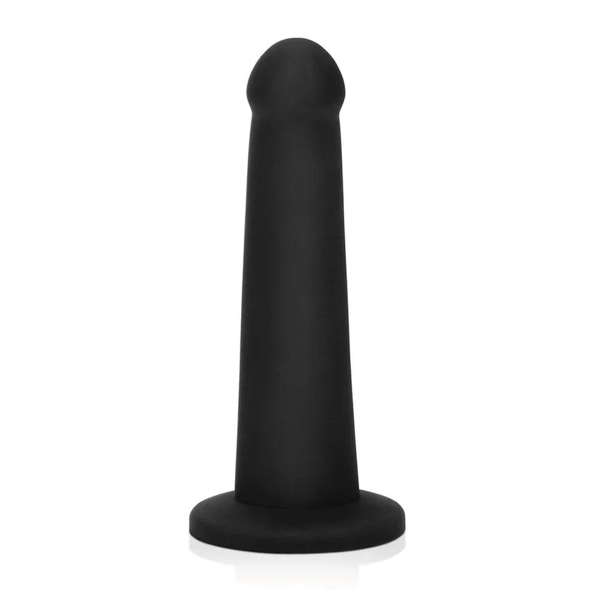 7-Inch Black Silicone Dildo