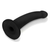 7-Inch Black Silicone Dildo