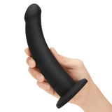 7-Inch Black Silicone Dildo