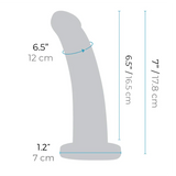 7-Inch Black Silicone Dildo
