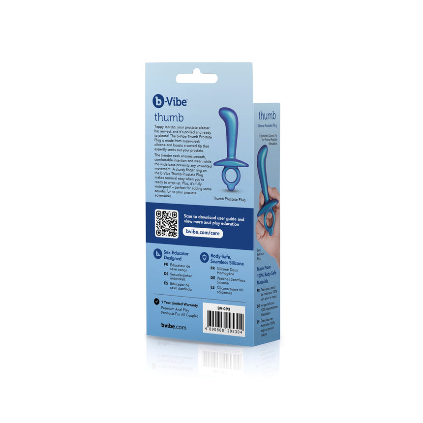 Thumb Silicone Prostate Plug