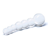 5” Curved Glass Beaded Dildo