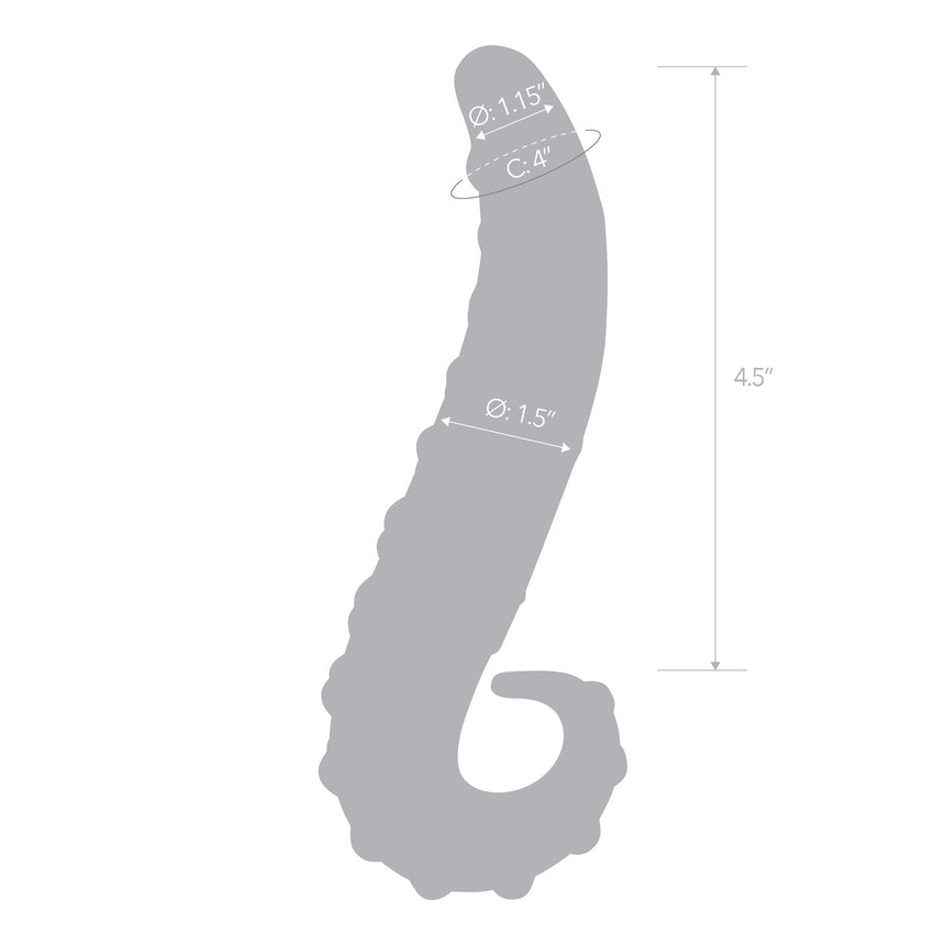 6” Lick-It Glass Dildo