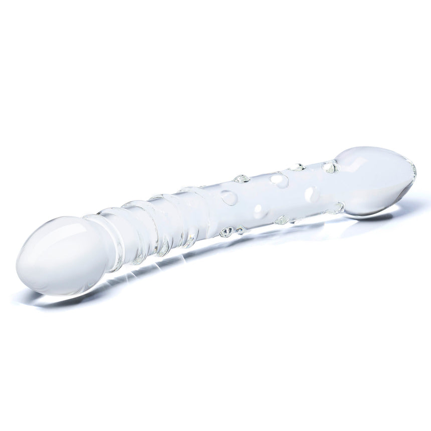 10” Double-Trouble Glass Dildo